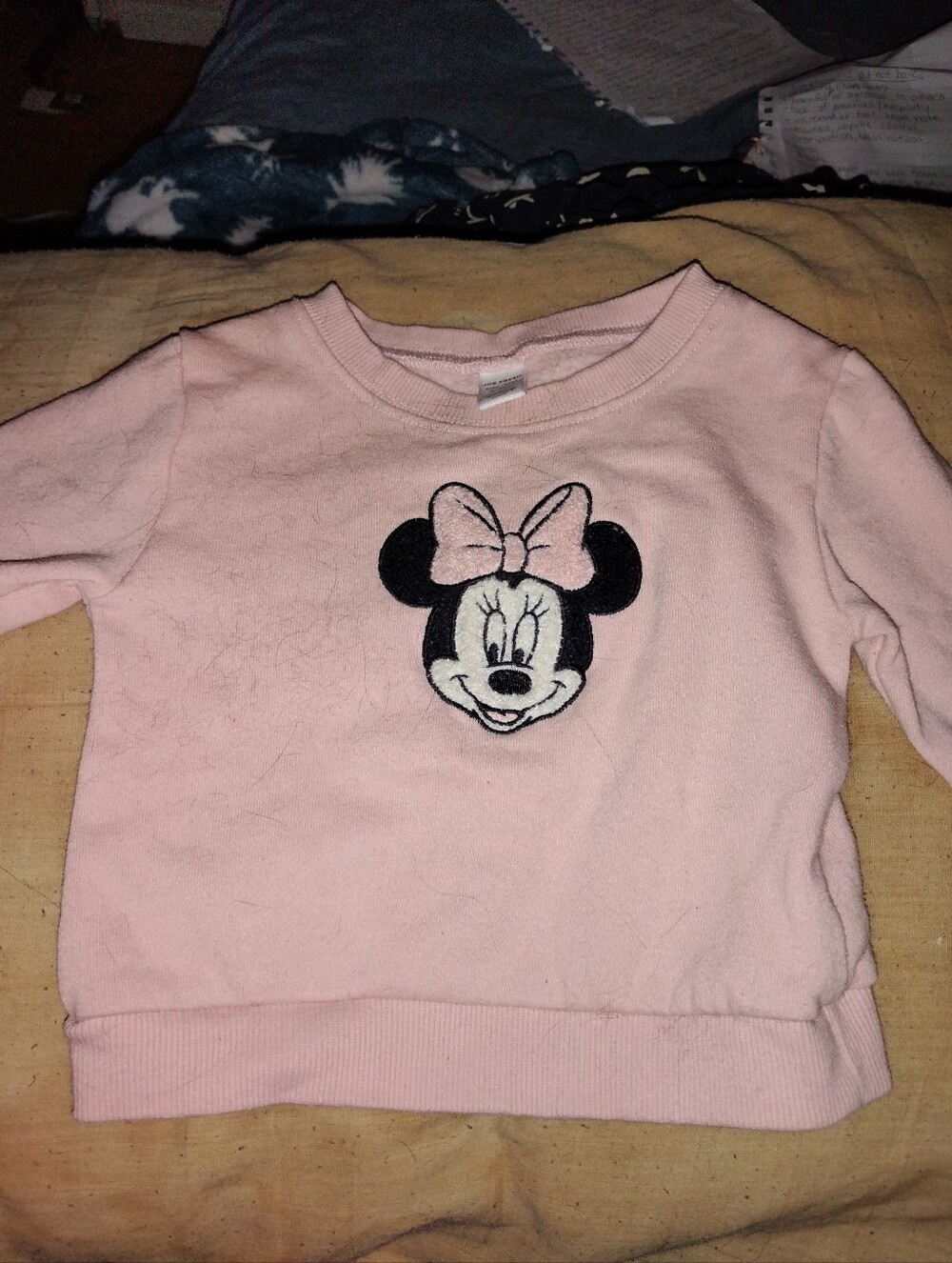 Joe Fresh Pink Minnie Mouse Crewneck Sweatshirt & Matching pants set